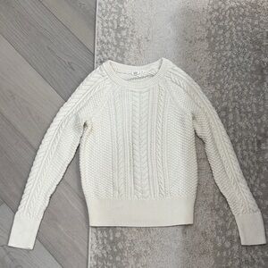 GAP Cream Cable Knit Sweater